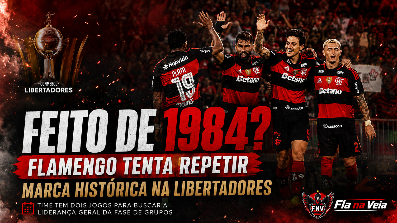 Flamengo mira liderança geral da Libertadores e tenta repetir feito histórico de 1984