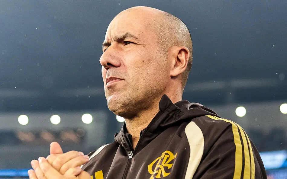Leonardo Jardim técnico do Flamengo durante jogo no Maracanã